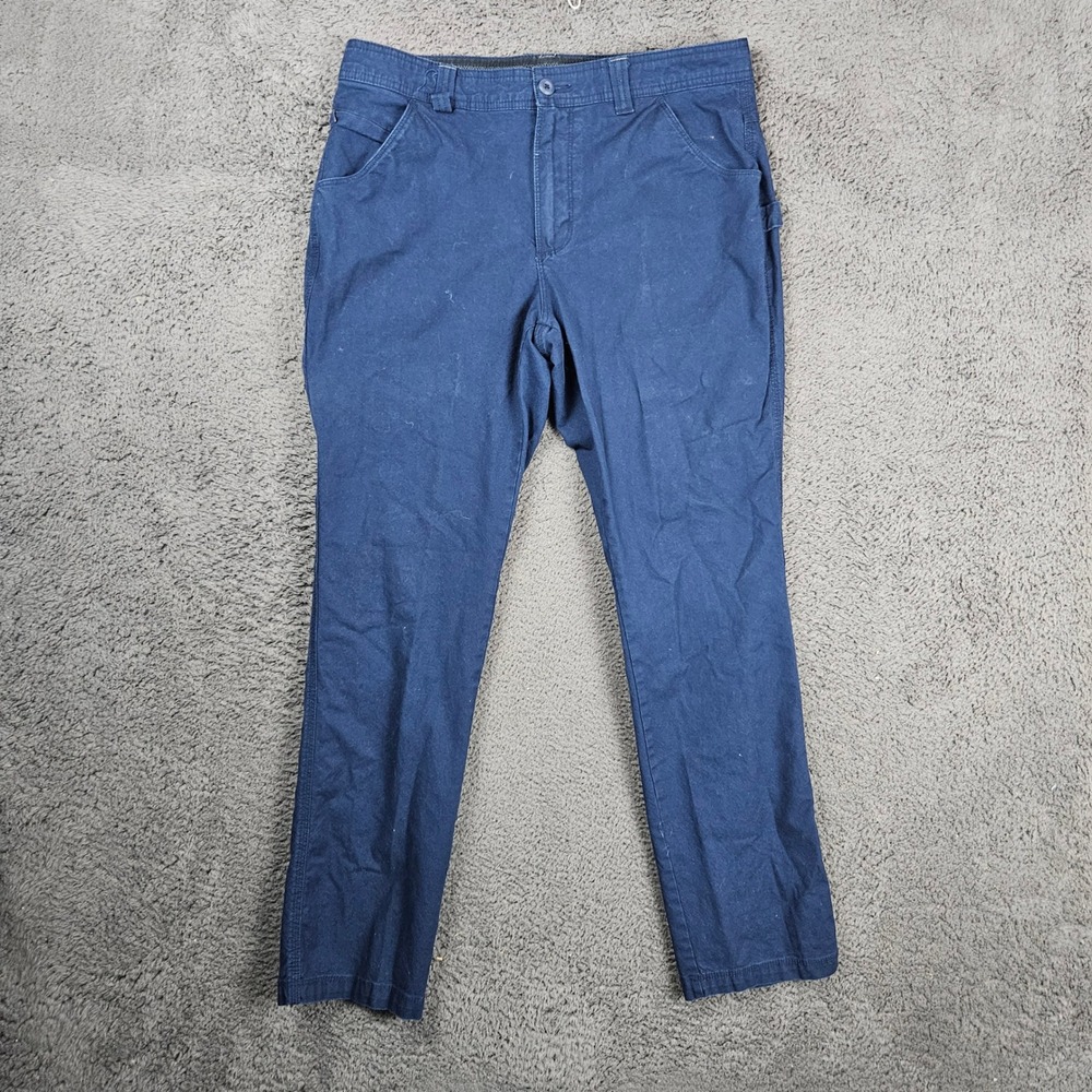 Columbia Mens Active Fit Utility Pants Navy‎ Blue Workwear Hiking 34x32